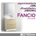 洗面化粧台 ファンシオ [FANCIO] 間口750mm オールスライドタイプ 体重計収納付き 3面鏡 LED