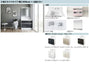 ホーロー洗面化粧台 ファミーユ 2段スライドタイプ 間口900mm 大型ミラー 商品仕様・寸法図