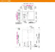 ハウステック マンション・アパート用ユニットバスルーム NJシリーズ NJB1014 基本仕様寸法図