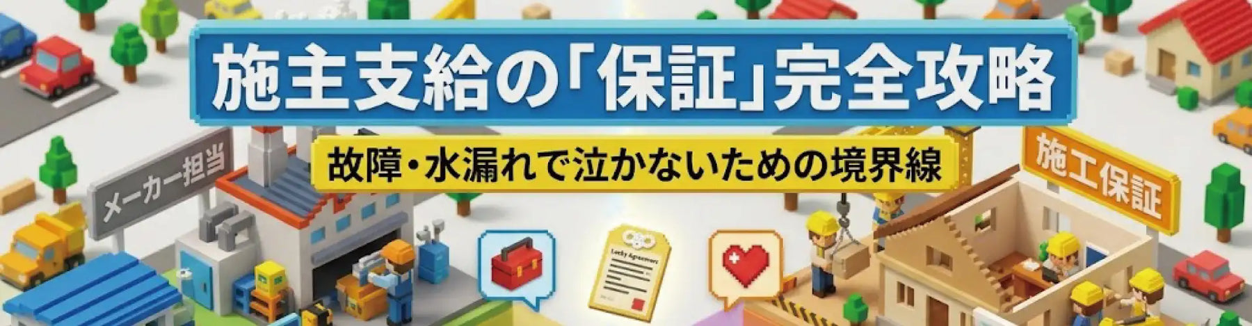 施主支給の保証ガイド｜故障・水漏れで泣かないための責任境界線と対策