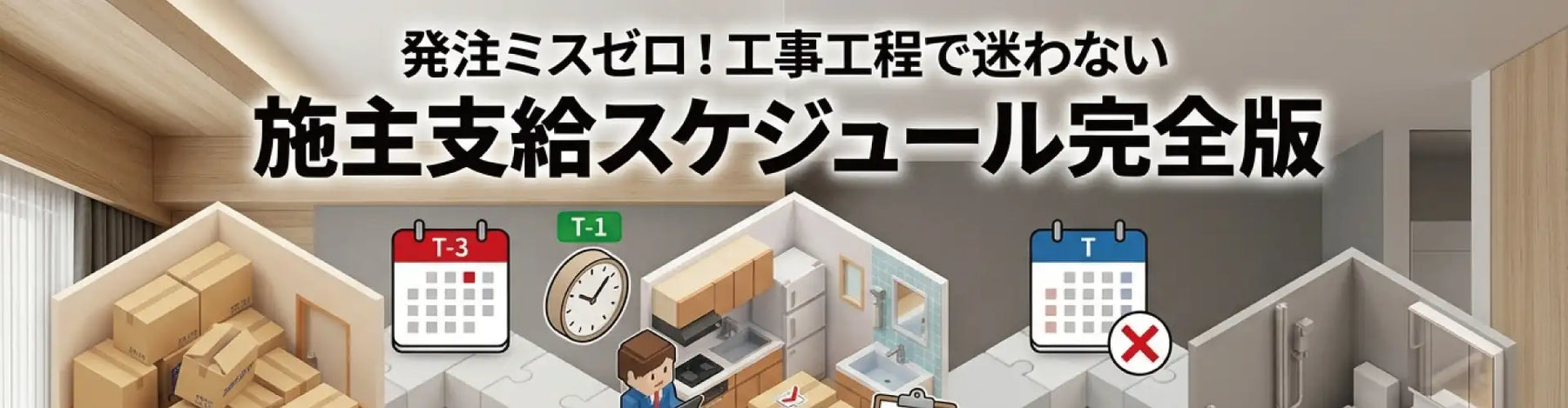 発注ミスゼロ！工事工程で迷わない施主支給スケジュール完全版