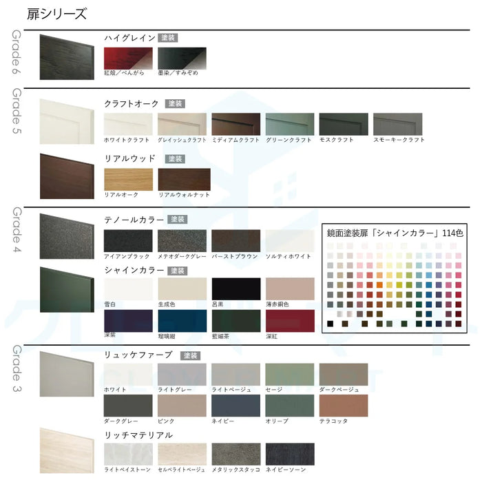 トクラス システムキッチン コラージア [Collagia] 壁付けI型 W2550mm (255cm) ハイバック 基本プラン