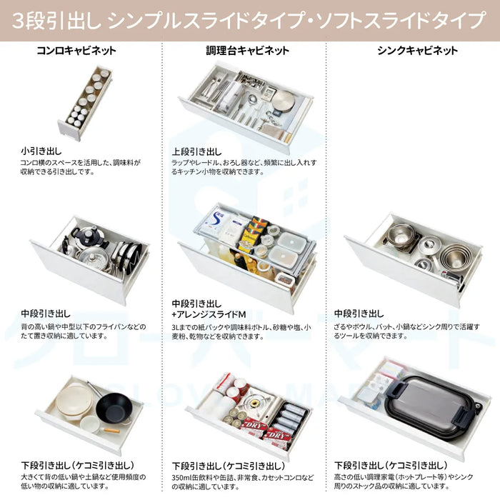 ハウステック システムキッチン マルーレ [marule] 壁付けI型 W2550mm (255cm) MAXスライドタイプ スタンダードパッケージプラン Housetec