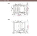LIXIL 戸建て用システムバスルーム リデア [Lidea] Mタイプ 1624 標準仕様 寸法図