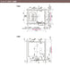 LIXIL 戸建て用システムバスルーム リデア [Lidea] Cタイプ 1620 標準仕様 寸法図