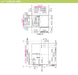 ハウステック マンション・アパート用システムバスルーム LAシリーズ スタイルB 1116サイズ 基本仕様 寸法図