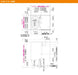 ハウステック マンション・アパート用ユニットバスルーム NJシリーズ NJB1216 基本仕様 寸法図