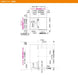 ハウステック マンション・アパート用ユニットバスルーム NJシリーズ NWB1014 基本仕様 寸法図